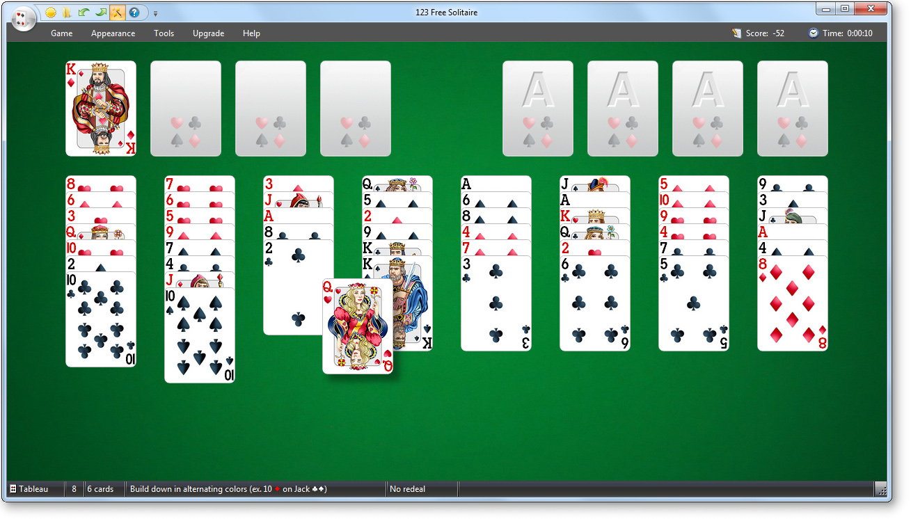 123 FREE Solitaire is an exciting collection of 12 Solitaire Card Games.