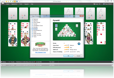 123 Free Solitaire 2009 - Select a Solitaire screenshot