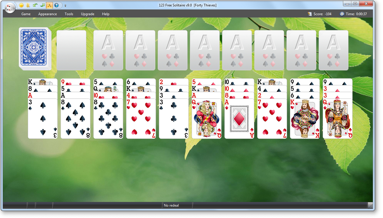 123 Free Solitaire - Forty Thieves screenshot