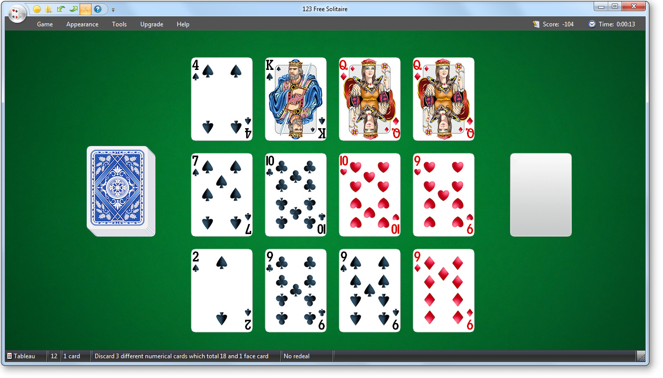 123 Free Solitaire - Eighteens screenshot