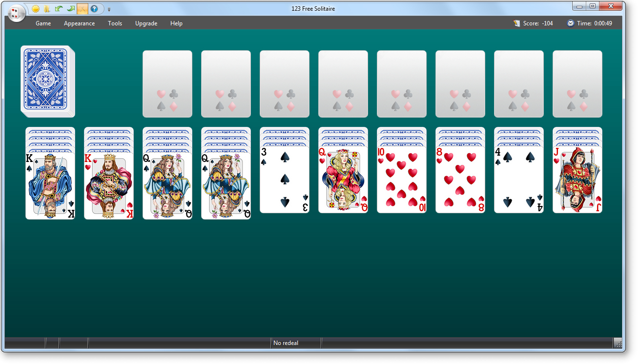 123 Free Solitaire - Spider Two Suits screenshot